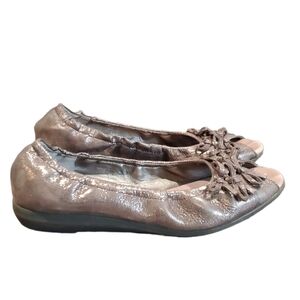 The FLEXX Womens Comfort Metallic wedge shoes Loafer sz 7